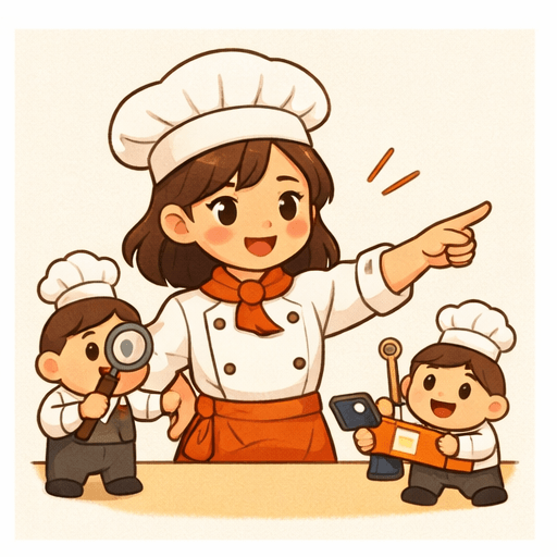 Illustratie van de coding agent als chef in de keuken-metafoor